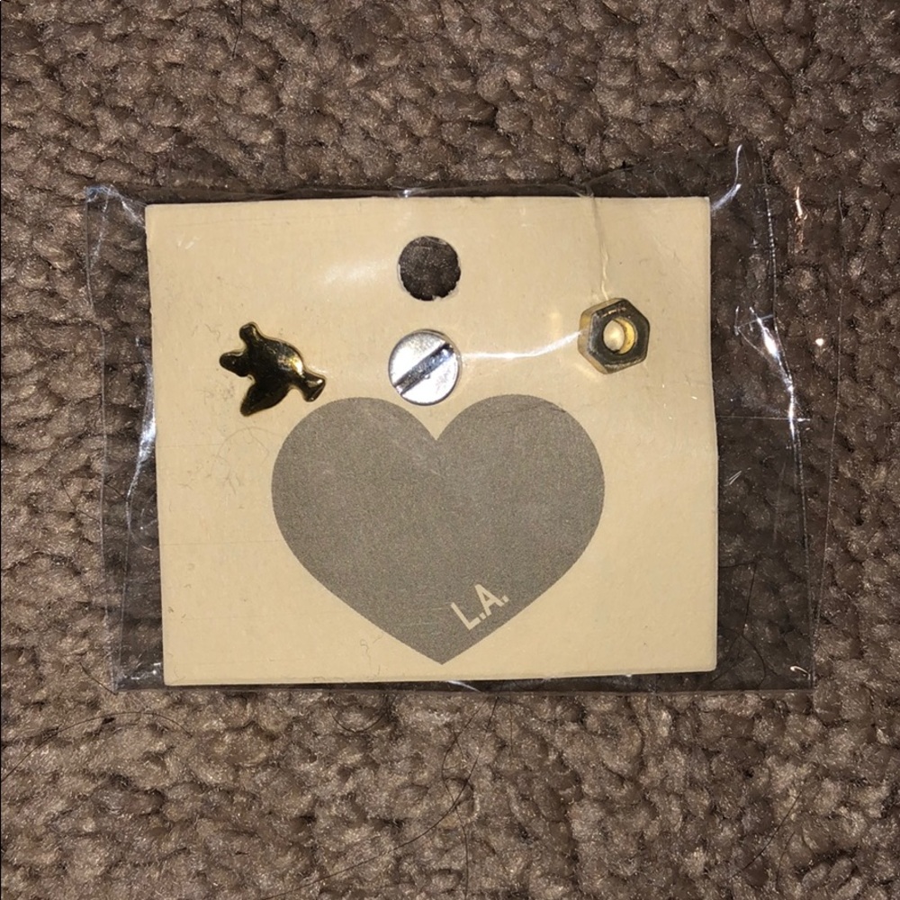 brandy melville mismatched earrings set of three